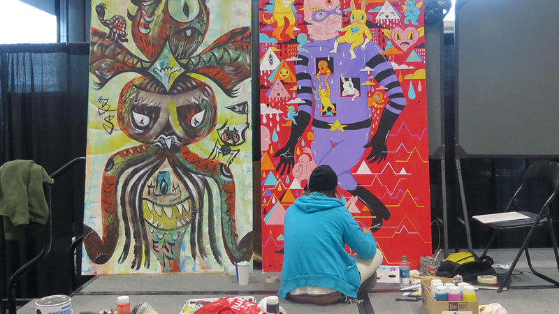 Illustration for article titled The Fine Art at NYCC 2013: Robots, Ninjas, and Anime Breakdancers